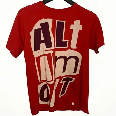 Camiseta Altamont talla pequeña para hombre, roja, patinadora, ropa de calle Foto 1 de 4
