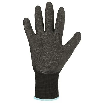 12 Paar Stronghand - Arbeitshandschuh Latex beschichtet Finegrip schwarz Gr. 7 - Bild 1 von 2