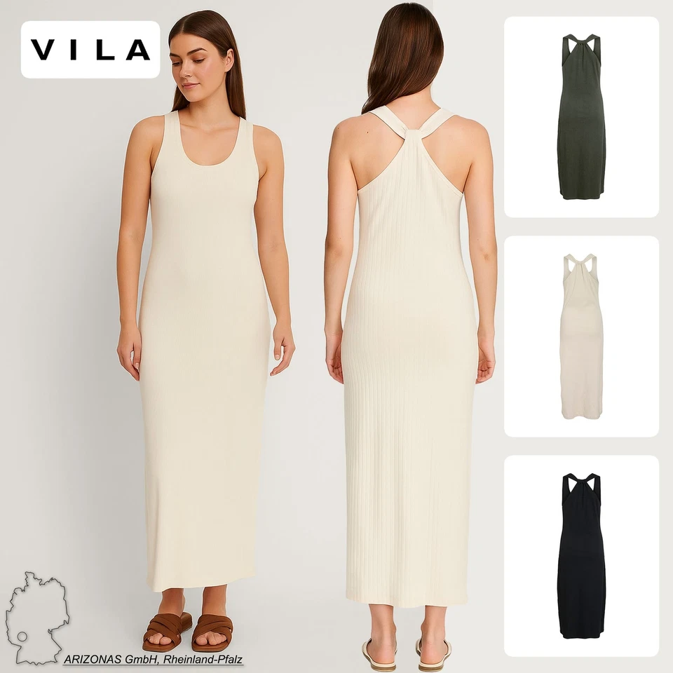 VILA Abito elegante strutturato da donna con design e maniche corte e dettaglio  - Immagine 1 di 1