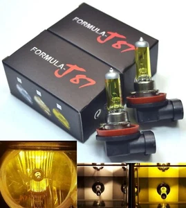 Halogen H11 55W Yellow 3000K Two Bulbs Fog Light Replacement Upgrade Plug Play - Foto 1 di 12