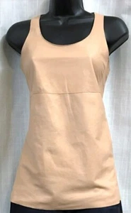 Auténtico Hudson Marca J 100% Cuero Talla Camiseta sin mangas XS U cuello en nobuck $595 - Imagen 1 de 10