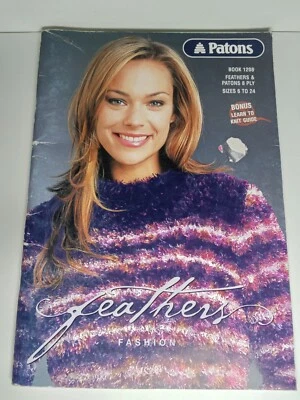 Patons Knitting Pattern Book 1208 - Feathers Fashion & 8 Ply Ladies Sizes 6 - 24 - Image 1 of 3