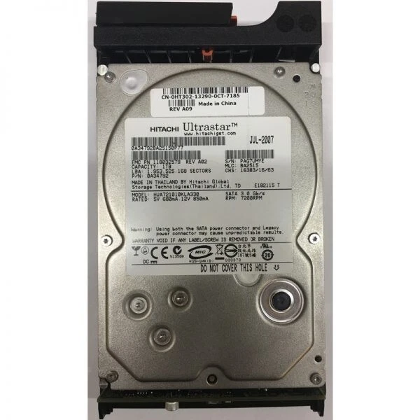 EMC 005048797 3.5" 1TB 7.2K 3Gb/s SATA Hard Drive HDD + Caddy Dell HT299 0A34792 - Image 1 of 1