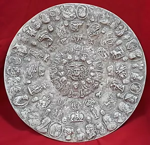 Sculpture Greek Hermes Zeus Apollo Aphrodite Hercules Italian Cellini Cameo Dish - Picture 1 of 1