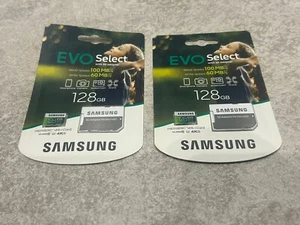 2 x karta microSDXC UHS-I Samsung Evo Select 128gb z adapterem SD FABRYCZNIE NOWA - Zdjęcie 1 z 5