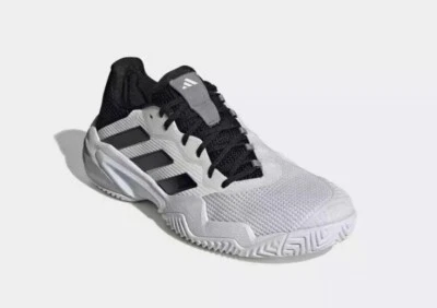 阿迪达斯 Barricade 13 网球 IF0465 鞋 白色/核心 黑色/灰色 Three 男式 9 — 第 1/4 张图片