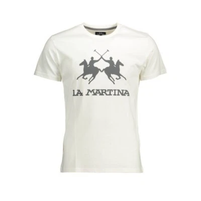 LA MARTINA Polo Argentino t-shirt polo maglietta top maglietta con logo uomo - Immagine 1 di 2