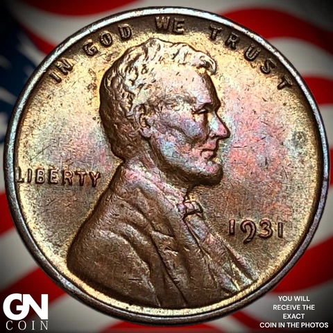 1931 P Lincoln Cent Wheat Penny  Q4494 Cover