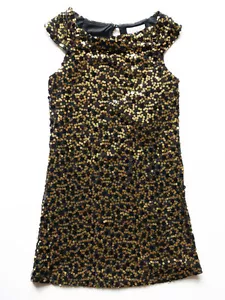 Blush by Us Angels Gold and Black Sequin Girls Party Dress Sizes 7, 8 - Picture 1 of 2