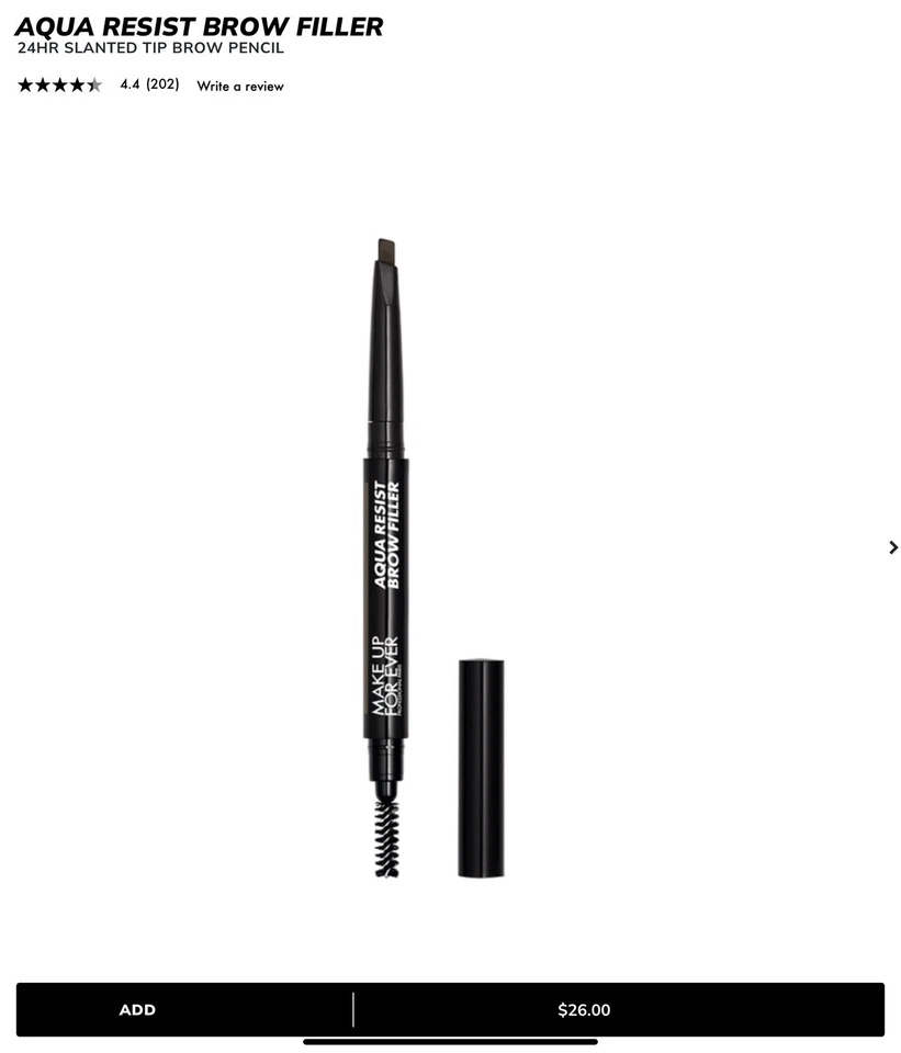 MAKE UP FOR EVER Aqua Resist Brow Filler 24Hr MicroSlanted Pencil 20 DEEP BLONDE - Image 1 of 3