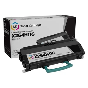 LD X264H11G Black High Yield Toner Cartridge for Lexmark X264DN X363DN X364DN - Picture 1 of 9