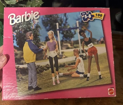 Barbie 1999 100 piezas rompecabezas comenzar una carrera Foto 1 de 3