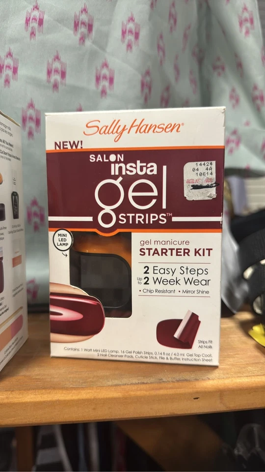Sally Hansen Salón Insta Tiras de Gel Gel Gel Manicura Kit de Inicio Lámpara LED NUEVO Foto 1 de 1