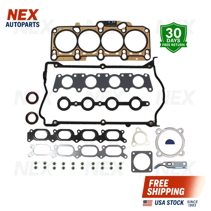 Head Gasket Set Fits 1997–2005 VOLKSWAGEN 1.8T Turbo DOHC 20V Engine - Imagem 1 de 3