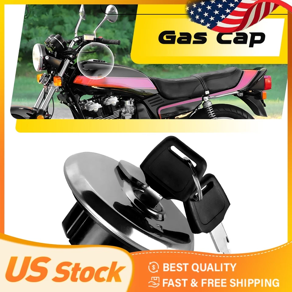 Tapa de tanque de gasolina universal para motocicleta con juego de llaves para ATV Silve Foto 1 de 4