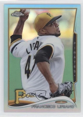 2014 Topps Chrome Blue Refractor /199 Francisco Liriano #115 - Image 1 of 2