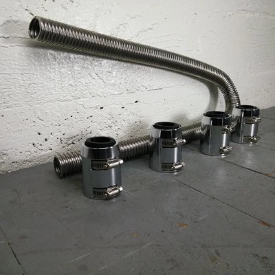 1958 - 1964 Impala 48 Stainless Steel SS Radiator Hoses Kit  - Image 1 of 4