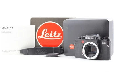 [Casi sin usar en caja] Cámara fotográfica Leica R5 negra cuerpo SLR de 35 mm de JAPÓN Foto 1 de 4