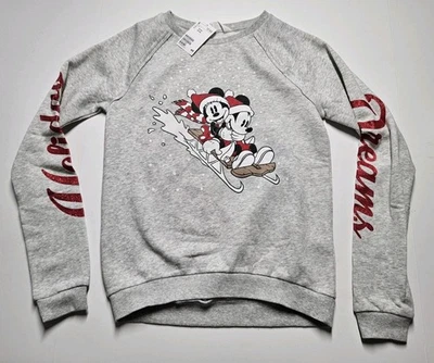 Suéter H&M Disney Niñas Talla 12-14 Y Mickey y Minnie Vacaciones de Navidad Foto 1 de 4