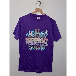 Camisa De Colección Branson Belle Showboat Show Boat Púrpura Gráfico Camiseta De Colección Años 90 Mediana - Imagen 1 de 11