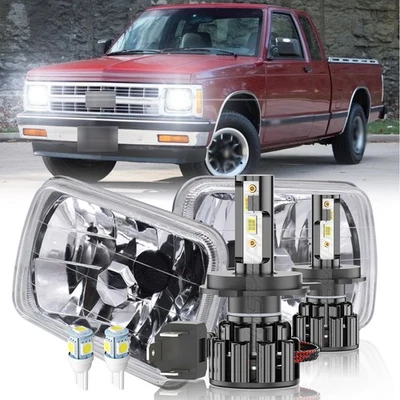 Faro LED sellado haz alto/bajo para camioneta Chevy S10 1982-1997 DOT 5x7" 7x6" Foto 1 de 4