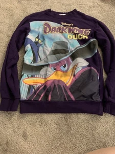 Vintage Disneyland Rundhals Sweatshirt - Disney DARKWING DUCK Gr. S HERREN - Bild 1 von 11