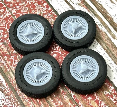 1/24 Scale: 15-inch “1963 Corvette Kelsey Hayes” Resin model car wheels/tires - Image 1 of 4