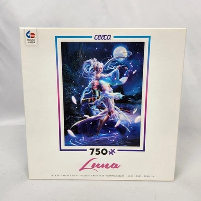 New Sealed Ceaco Luna "Whirling Blade" 750 Pc Puzzle Kazuha Fukami (18" x 24") - Image 1 of 4