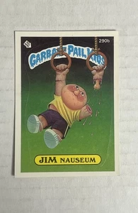 1987 Topps Garbage Pail Kids #290B Jim Nauseum lista di controllo pulita - Foto 1 di 2
