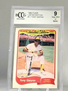 1985 Fleer Limited Edition #11 - Tony Gwynn Padres BCCG 9 - Picture 1 of 2