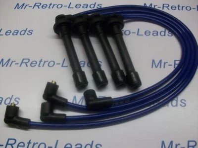 BLUE 8.5MM PERFORMANCE IGNITION LEADS HONDA CRX 1.6i VTI MKIII TARGA SOHC leads - Image 1 of 4