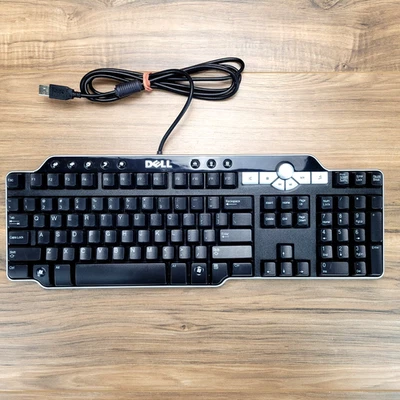 Concentrador USB Dell SK-8135 con cable, teclado multimedia - negro - probado y funciona Foto 1 de 4