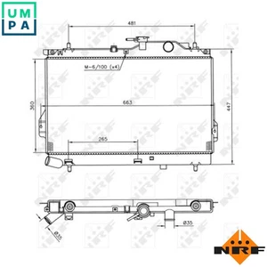 RADIATOR ENGINE COOLING 53364 FOR D3EA 1.5L 3cyl - Picture 1 of 9