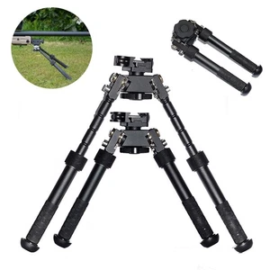 V8 Rifle Bipod 7-9'' Adjustable 20mm Picatinny Rail Mount 360 Swivel QD Hunting - Picture 1 of 12