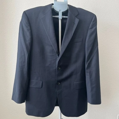 Jaqueta Burberry London Blazer Masculina 38 Azul Marinho Designer Entalhe Lapela Business - Imagem 1 de 4