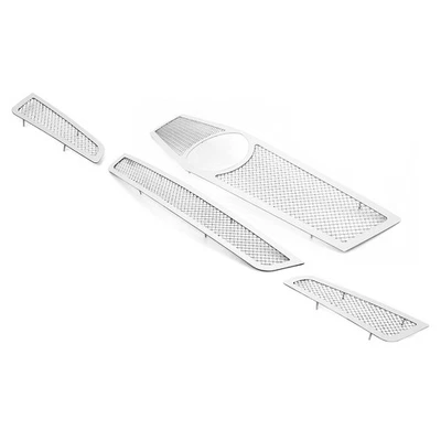 Combo de rejilla de malla inoxidable con cubierta de luz antiniebla para Cadillac ATS 2013-2014 Foto 1 de 4