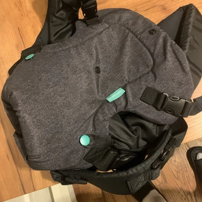 Infantino Cozy Rider Baby Black/ Plaid Carrier - Image 1 of 3