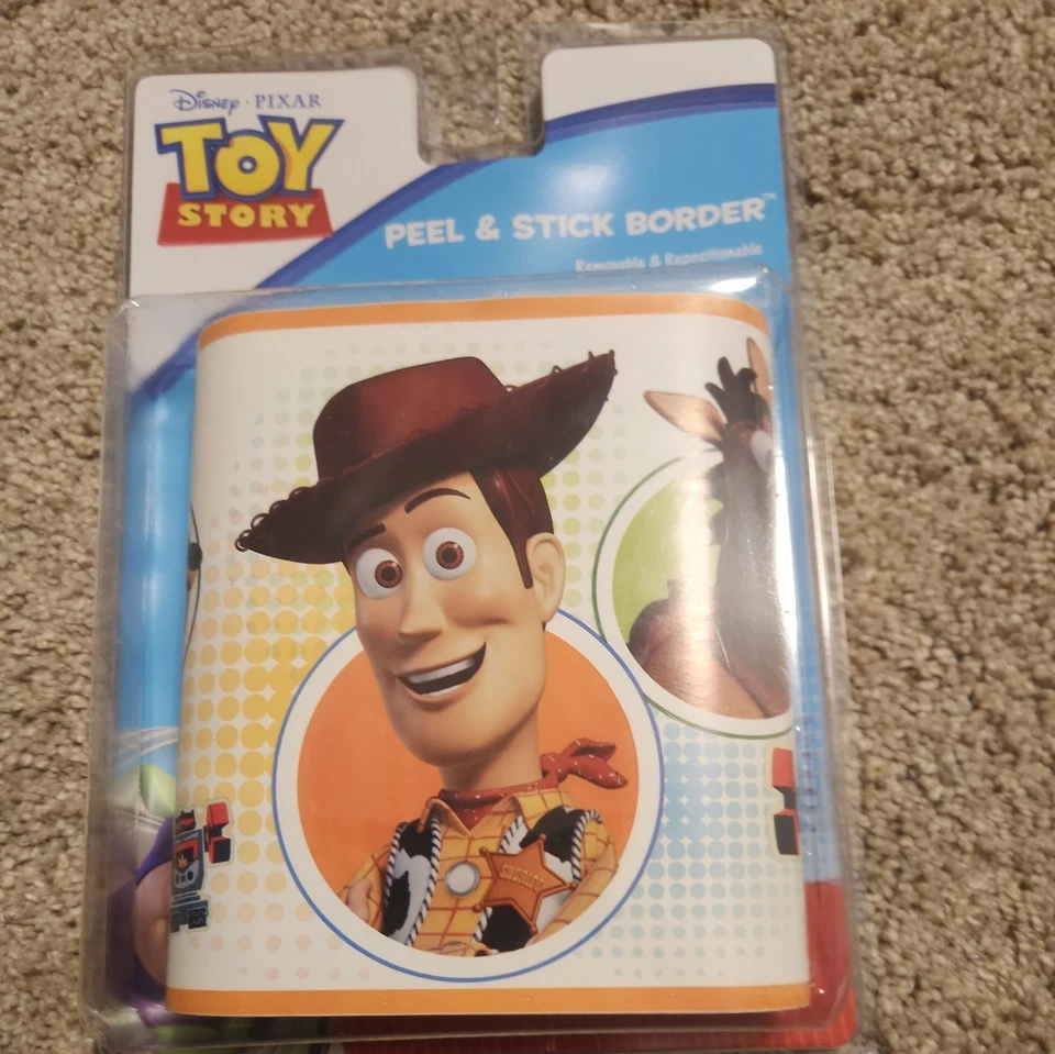 NEW ~ DISNEY*PIXAR "TOY STORY" ~ PEEL & STICK REMOVABLE BORDER  ~ 5" X 15" - Image 1 of 1