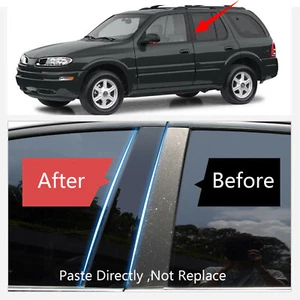 Decal Covers Fit For 2002-2004 Oldmobile Bravada Door Window B Pillar Posts 6PCS - Imagen 1 de 6