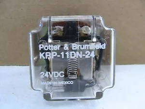 1 USED POTTER & BRUMFIELD RELAY KRP-11DN-24 24VDC COIL - Picture 1 of 2