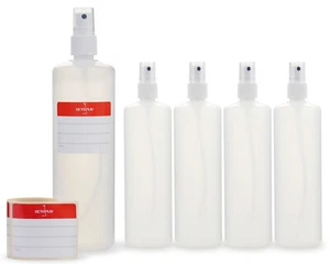 5x Sprühflasche 250ml mit Zerstäuber leere Plastikflaschen Pumpsprühflasche - Bild 1 von 7