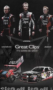 POSTAL JOEY SALDANA 2012 FIRMADA ""GRANDES CLIPS"" #9/38 SIN NASCAR WOO COCHE SPRINT - Imagen 1 de 1