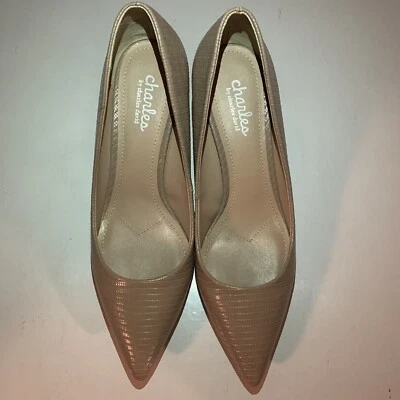 Zapatos sin cordones Charles by Charles David para mujer beige cocodrilo admisión 9 M Foto 1 de 4