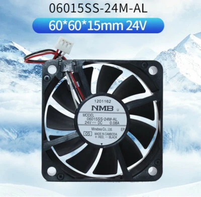 NMB 06015SS-24M-AL 6015 Fan 24V0.08A 6cm Inverter Cooling Fan - Image 1 of 4