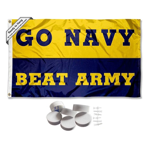 US Navy Midshipmen Beat Army Large Logo Tapestry Banner Cover