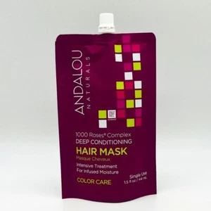 ANDALOU NATURALS 1000 ROSES COMPLEX DEEP CONDITIONING HAIR MASK COLOR CARE - Picture 1 of 2