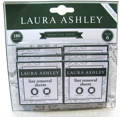 Laura Ashley Signature Series Adhesive Lint Removal Sheets 180 Sheets LA-92583
