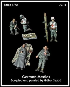 1/72 German Military Physician Wounded Resin Model - Picture 1 of 7