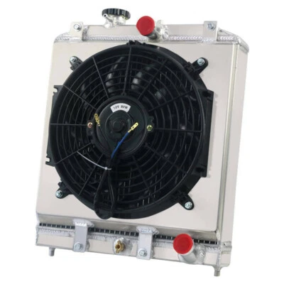 For 1992-2000 97 HONDA Civic DX EX LX Del Sol 4 Row Aluminum Radiator+Shroud Fan Foto 1 de 4