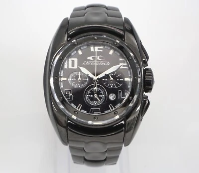 CHRONOTECH OBLO 43mm Cronógrafo GRAN CRISTAL PVD 7901M Nuevo Reloj Batería Solo  Foto 1 de 4